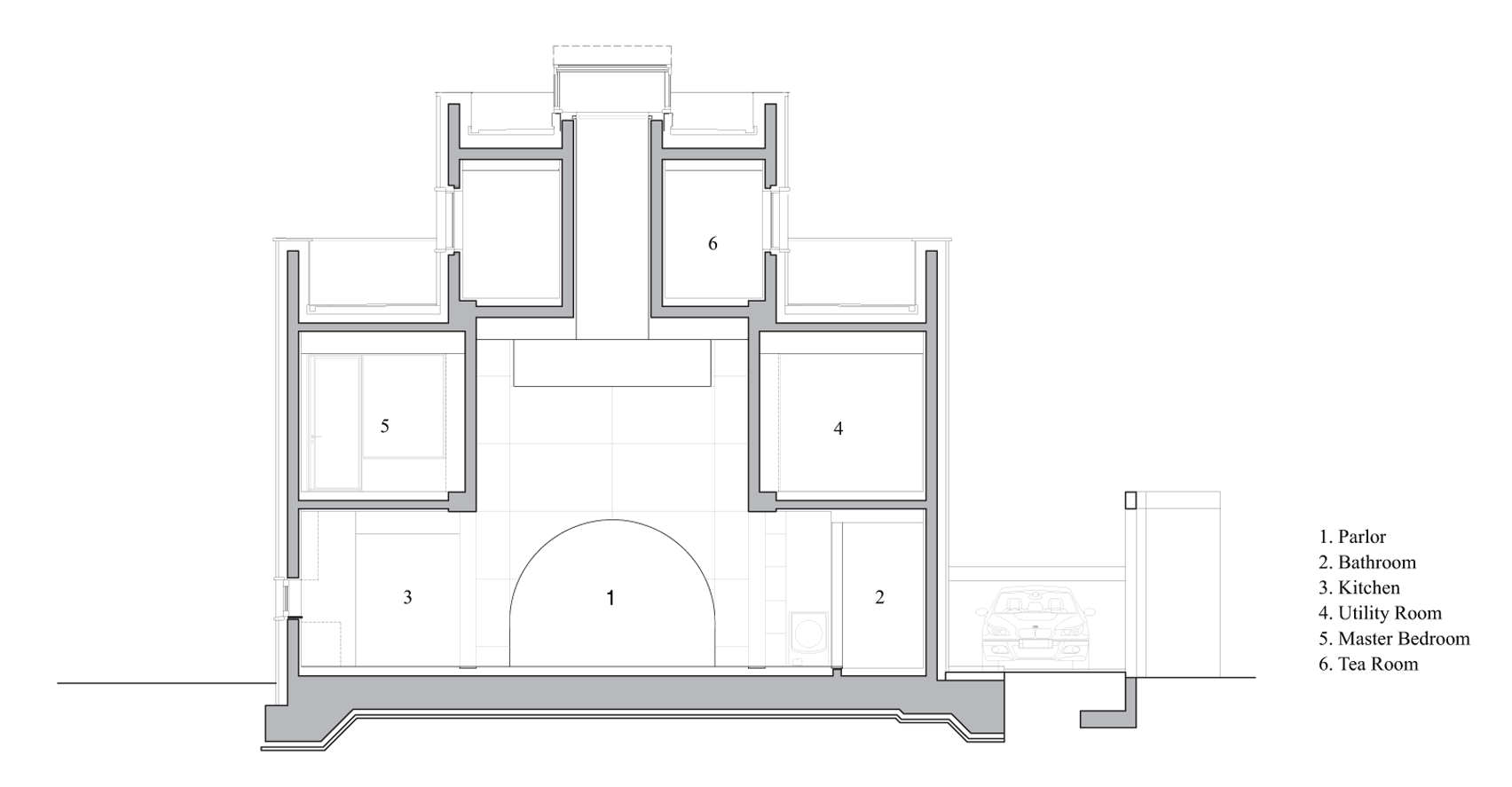Cheongun Residence by Hyundai Kim + Tectonics Lab