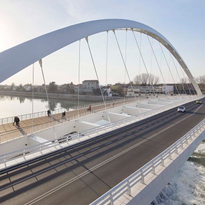 Cittadella Bridge by Richard Meier