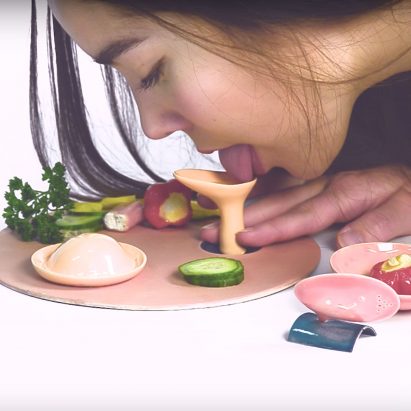 Dining Toys tableware turns eating into a sensual activity