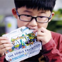 Rob Flowers designs entirely edible posters and tickets for children’s exhibition