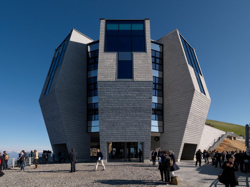 Stone Flower by Mario Botta