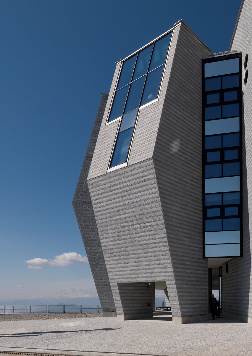 Stone Flower by Mario Botta