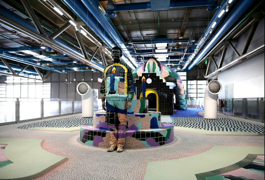To celebrate the Centre Pompidou's fortieth anniversary, Paris-based studio GGSV have designed an interactive installation for children in the building's Galerie des enfants exhibition space.
