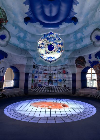 To celebrate the Centre Pompidou's fortieth anniversary, Paris-based studio GGSV have designed an interactive installation for children in the building's Galerie des enfants exhibition space.