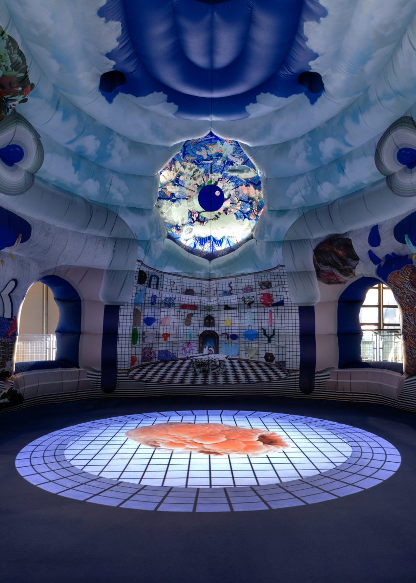 To celebrate the Centre Pompidou's fortieth anniversary, Paris-based studio GGSV have designed an interactive installation for children in the building's Galerie des enfants exhibition space.