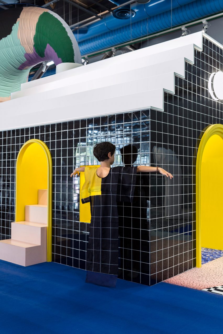 To celebrate the Centre Pompidou's fortieth anniversary, Paris-based studio GGSV have designed an interactive installation for children in the building's Galerie des enfants exhibition space.