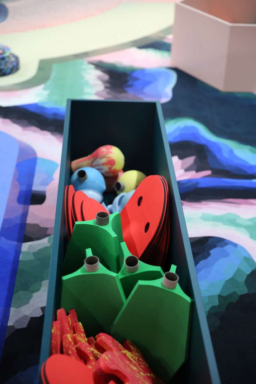 To celebrate the Centre Pompidou's fortieth anniversary, Paris-based studio GGSV have designed an interactive installation for children in the building's Galerie des enfants exhibition space.