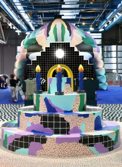 To celebrate the Centre Pompidou's fortieth anniversary, Paris-based studio GGSV have designed an interactive installation for children in the building's Galerie des enfants exhibition space.
