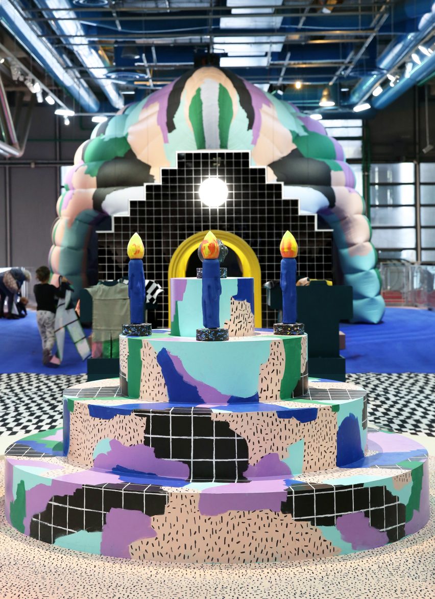 To celebrate the Centre Pompidou's fortieth anniversary, Paris-based studio GGSV have designed an interactive installation for children in the building's Galerie des enfants exhibition space.