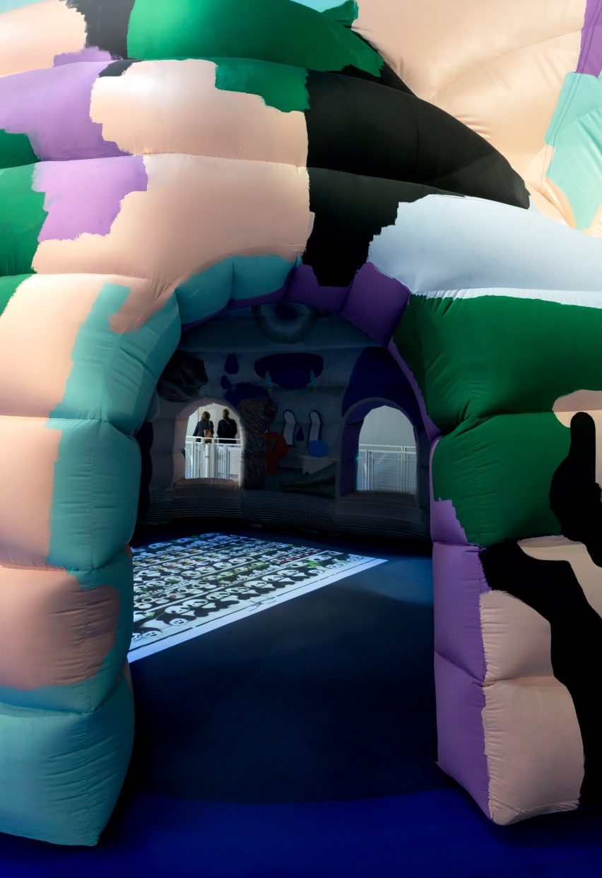 To celebrate the Centre Pompidou's fortieth anniversary, Paris-based studio GGSV have designed an interactive installation for children in the building's Galerie des enfants exhibition space.