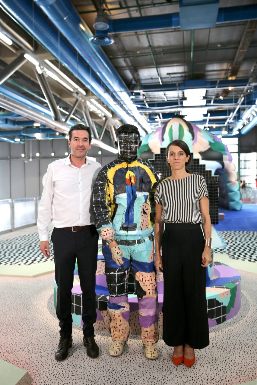 To celebrate the Centre Pompidou's fortieth anniversary, Paris-based studio GGSV have designed an interactive installation for children in the building's Galerie des enfants exhibition space.
