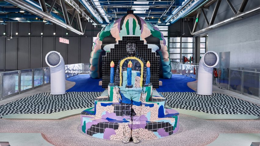Centre Pompidou’s kids’ installation mixes pattern, colour and inflatables