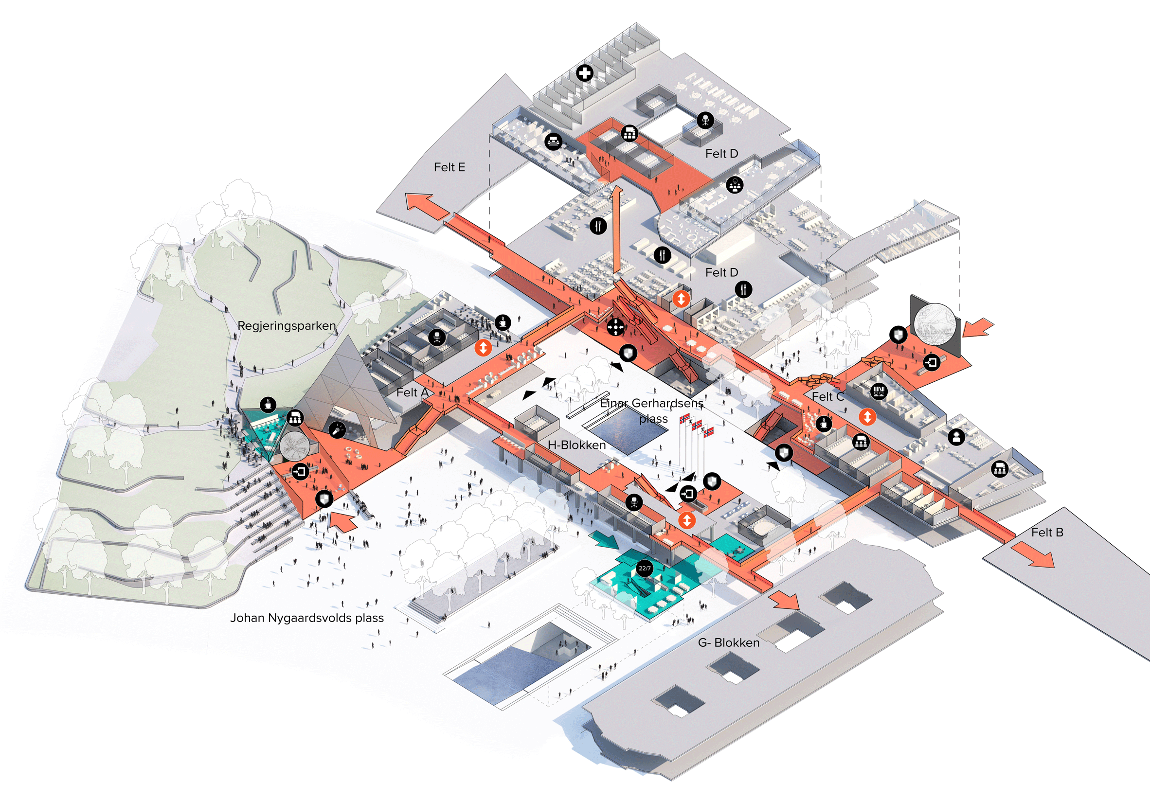 Norway government headquarters by Haptic