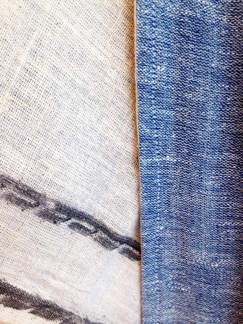 Graviky Ink scarves by Dutch designer Kelly Gijsen