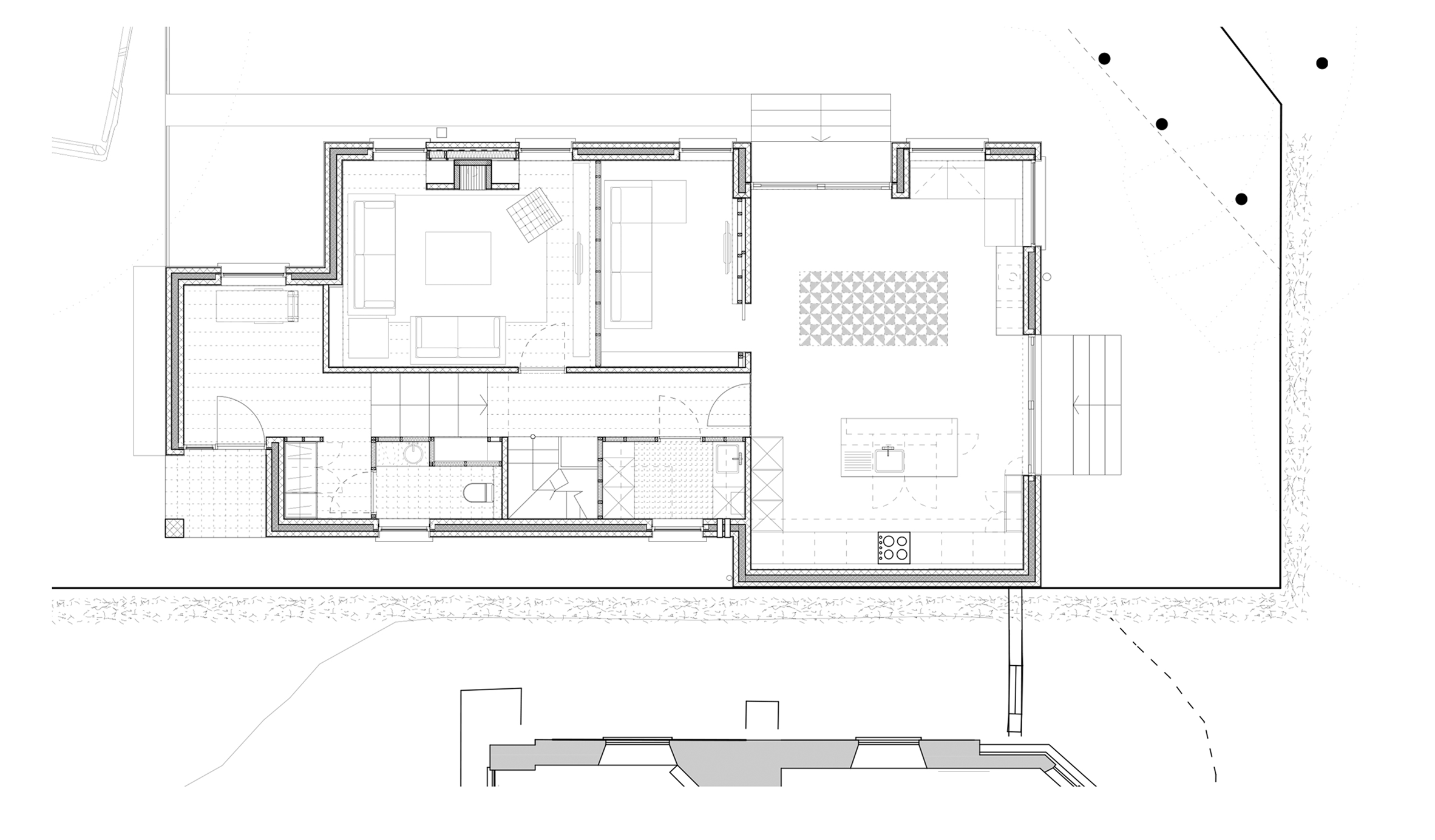 House in the Woods by Arigho Larmour Wheeler Architects