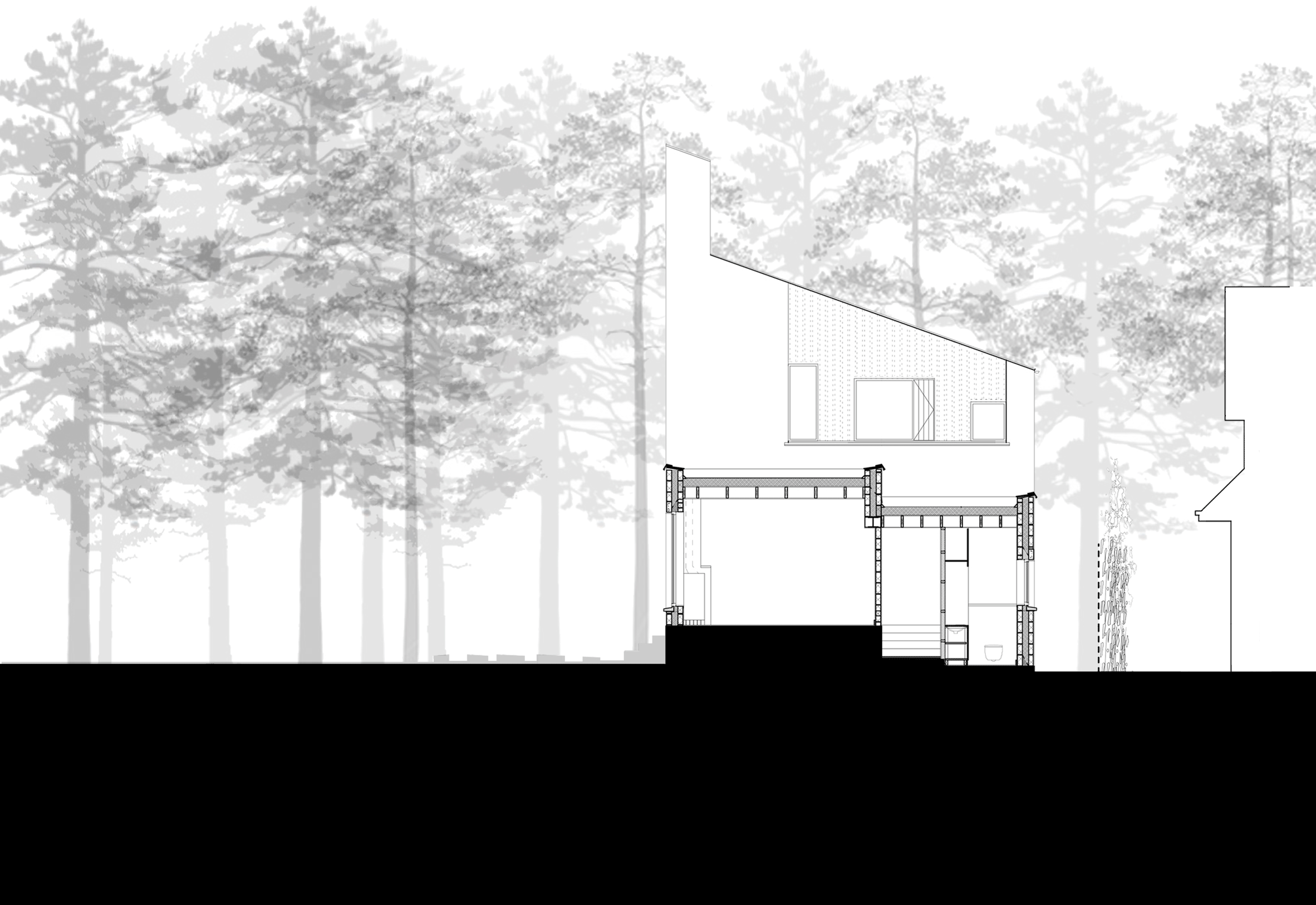 House in the Woods by Arigho Larmour Wheeler Architects
