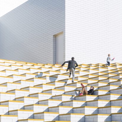 BIG completes Lego visitor centre shaped like a stack of building blocks
