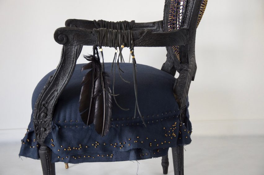 Leifo chair was jointly created by designer Atang Tshikare and Eve Collett of Casamento as part of 100% Design South Africa’s recent ‘We are Cape Town’ show at Decorex Cape Town.