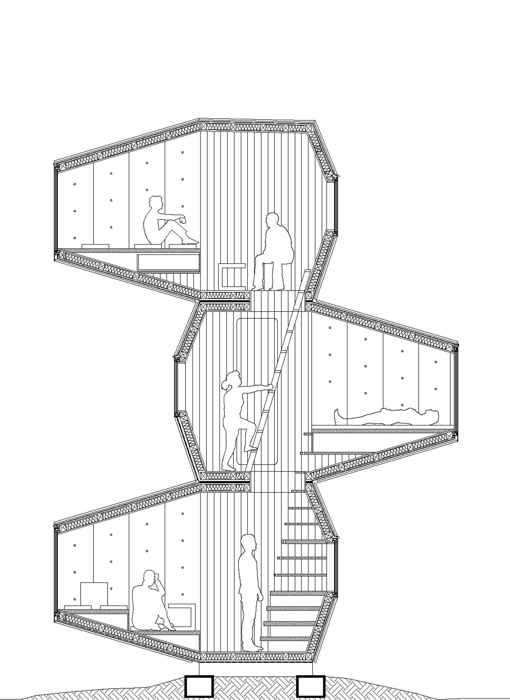 Living Unit library by OFIS Arhitekti