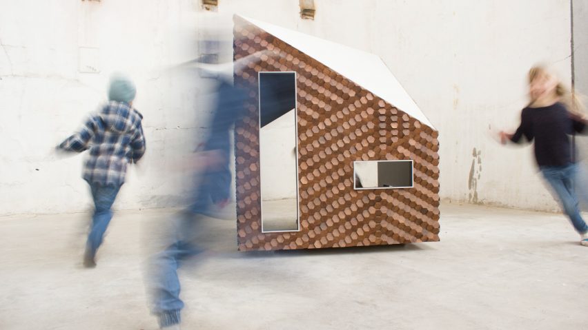 Giles Miller creates textured facade for children’s playhouse
