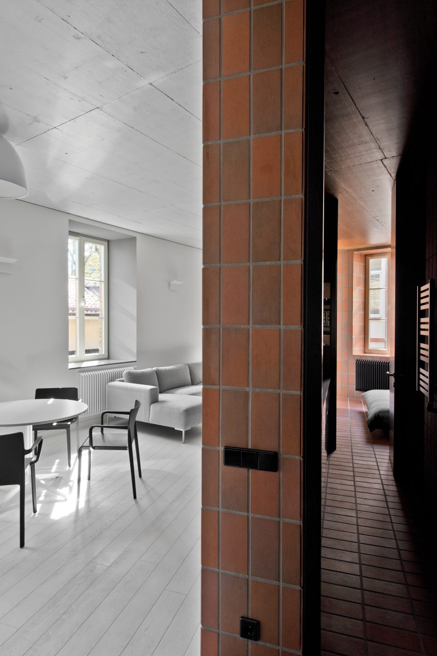 Agrob Buchtal Goldline tiles in Bazillion apartment by YCL Studio