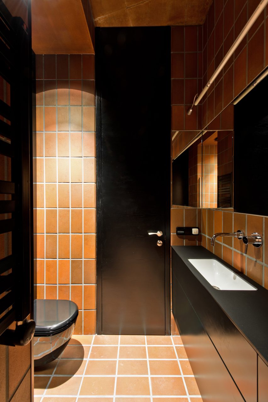 Agrob Buchtal Goldline tiles in Bazillion apartment by YCL Studio