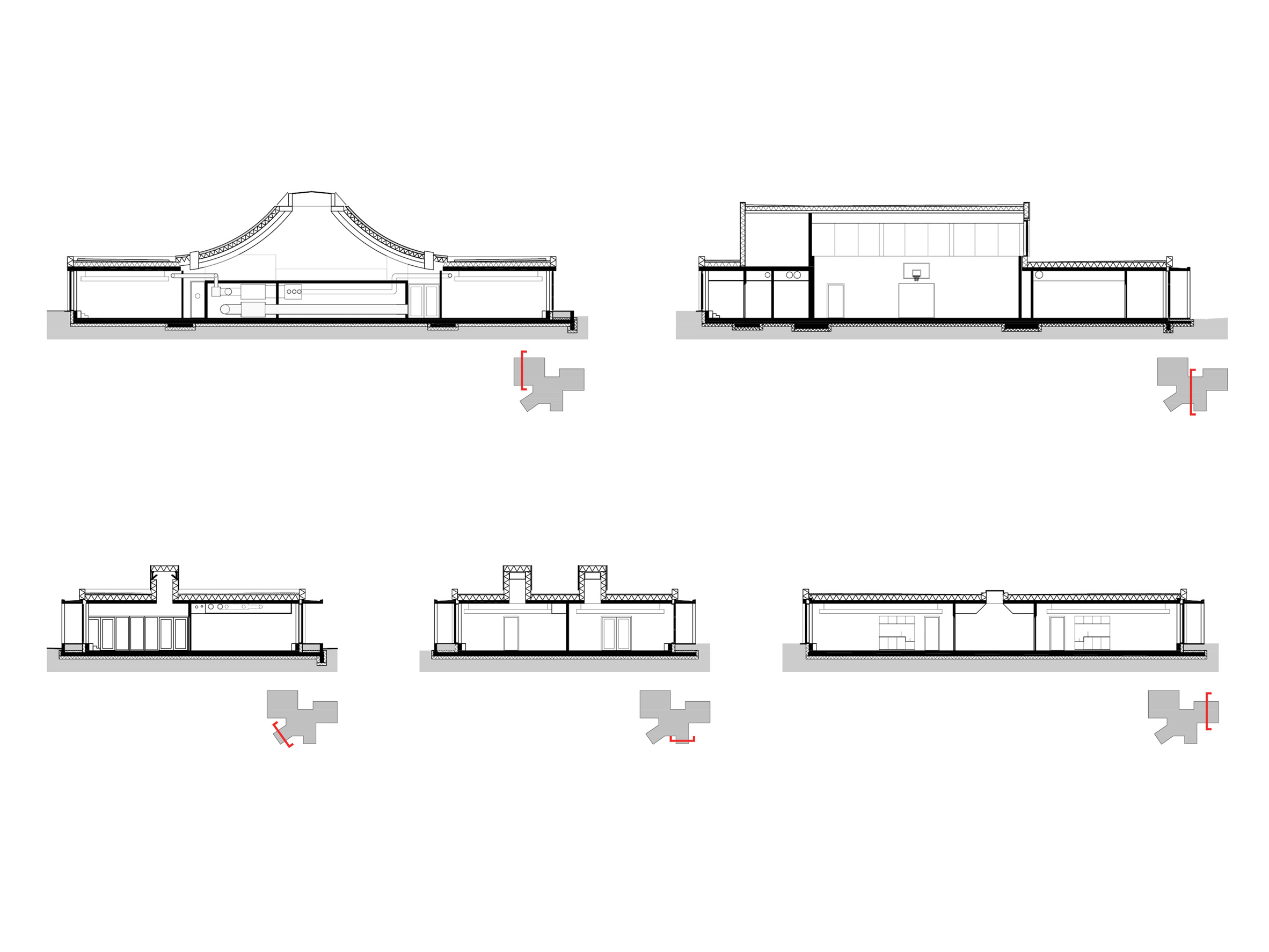 Plan of School de Vonk by NL architects in Belgium