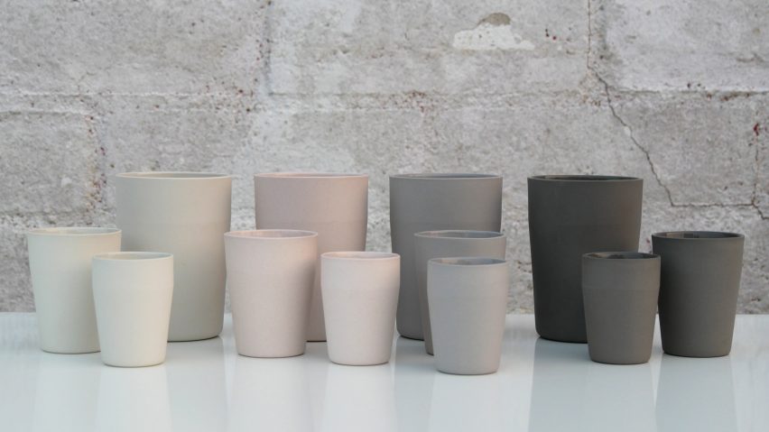 Lotte Douwes uses waste materials to create translucent porcelain tableware