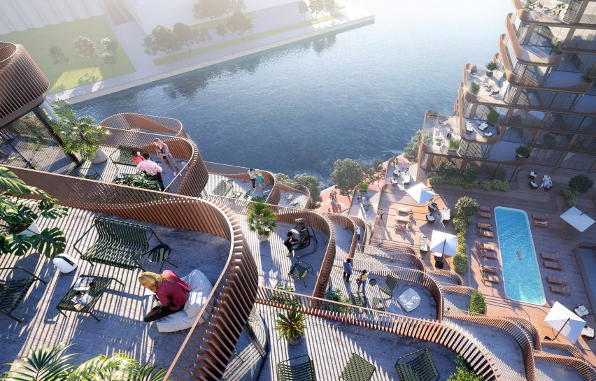 Waves at Bayside by 3XN