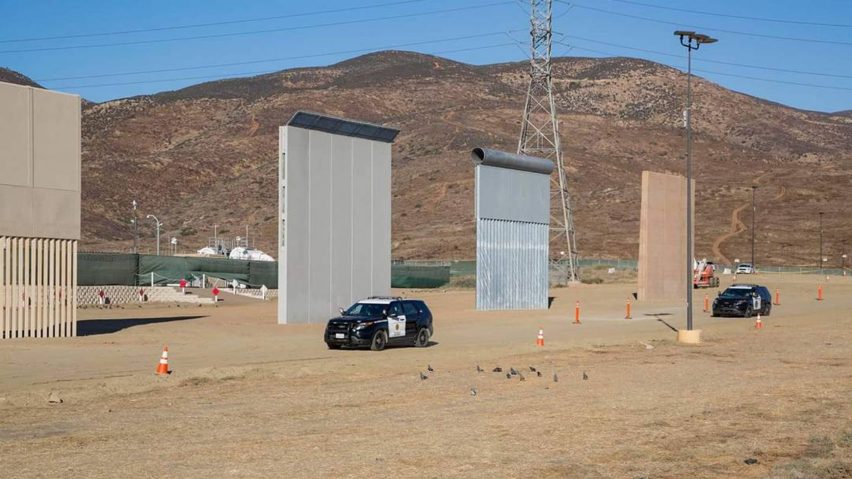 US-Mexico border wall prototypes
