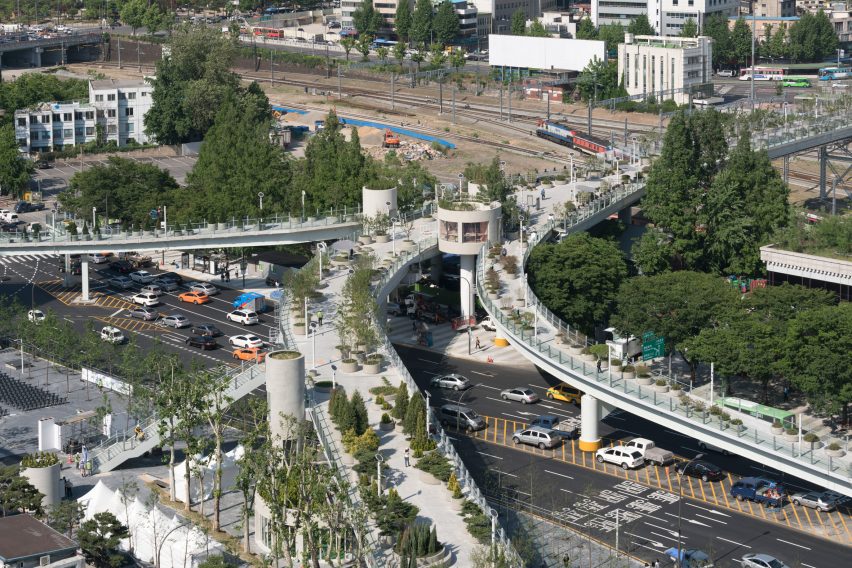 MVRDV transformed a former highway into a kilometre-long urban garden in Seoul