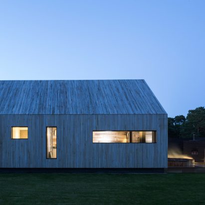 Magnus Ström models gabled annex for Hampshire home on “rustic boutique hotel”