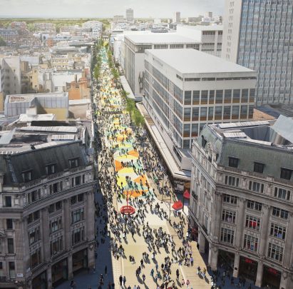 Oxford Street Pedestrianised