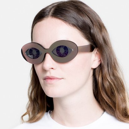 Andy Warhol glasses by Andy Warhol Foundation and Super 2017.