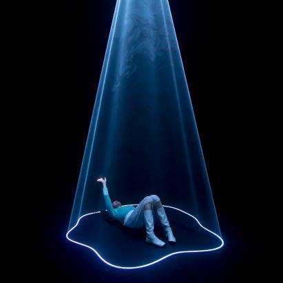 Audiovisual installation translates emotions into beams of light