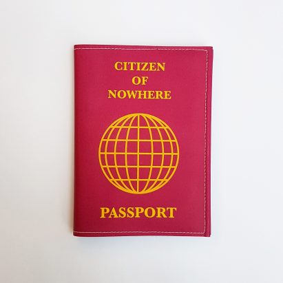 Citizen of nowhere passport design by Sam Jacob