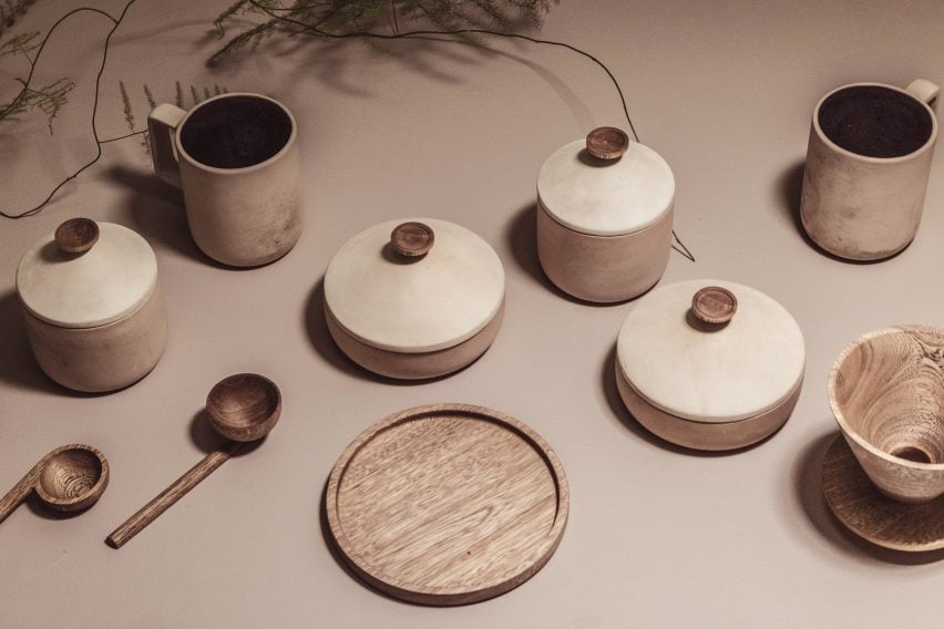 Container and coffeeware by Samaná