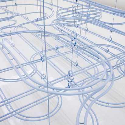 COS and Snarkitecture reveal snaking marble run for Seoul gallery