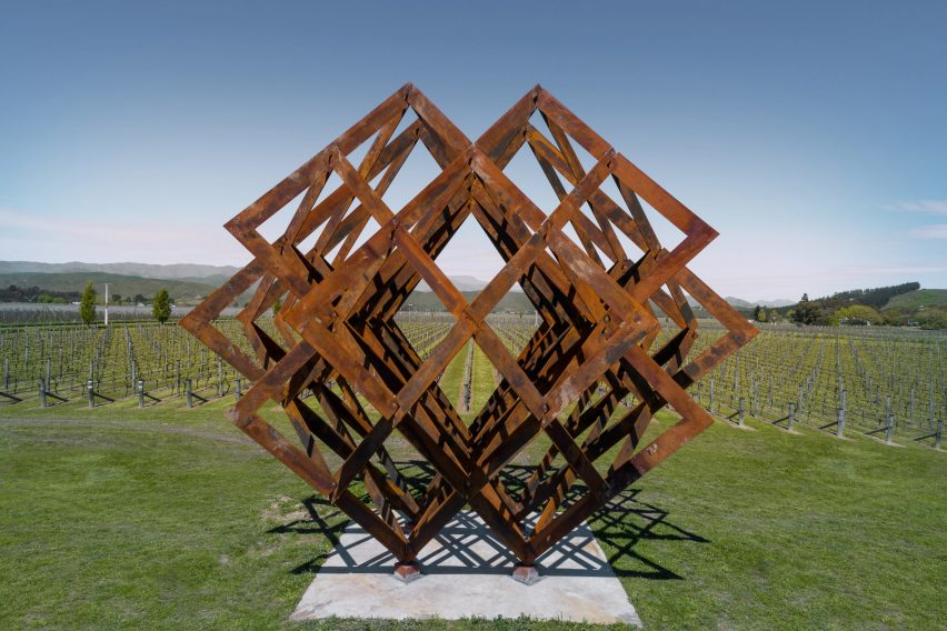 Studio Dror's installation imitates the vineyards of Brancott Estate