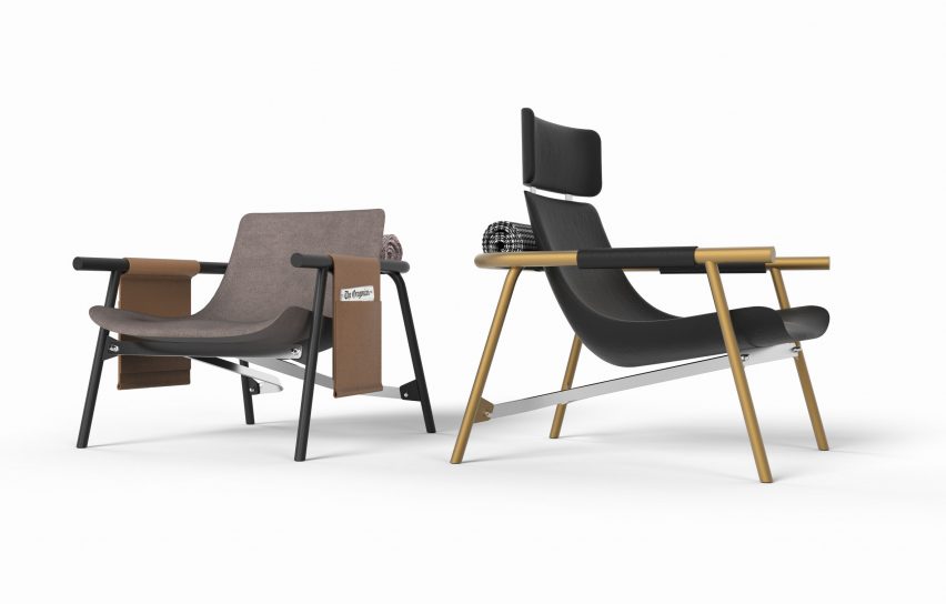 EDDY Lounge chair by Alain Gilles