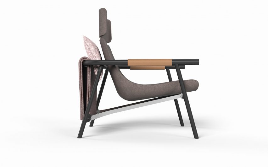 EDDY Lounge chair by Alain Gilles
