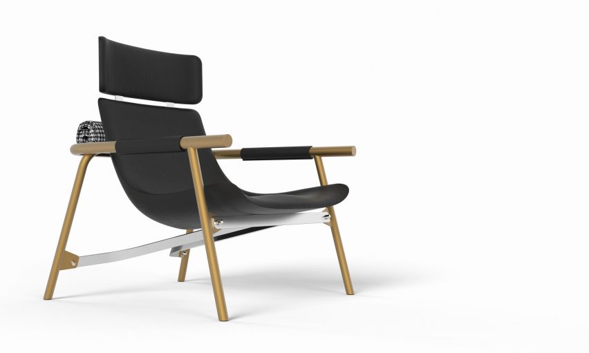 EDDY Lounge chair by Alain Gilles
