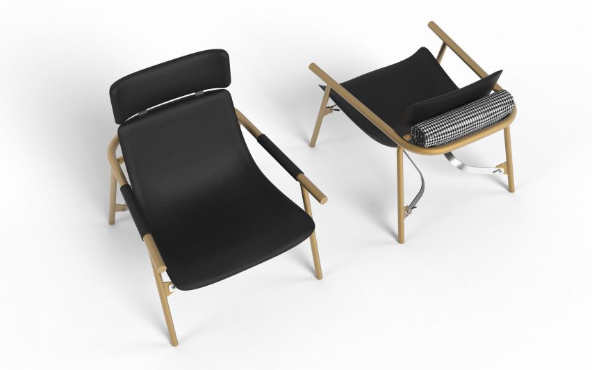 EDDY Lounge chair by Alain Gilles