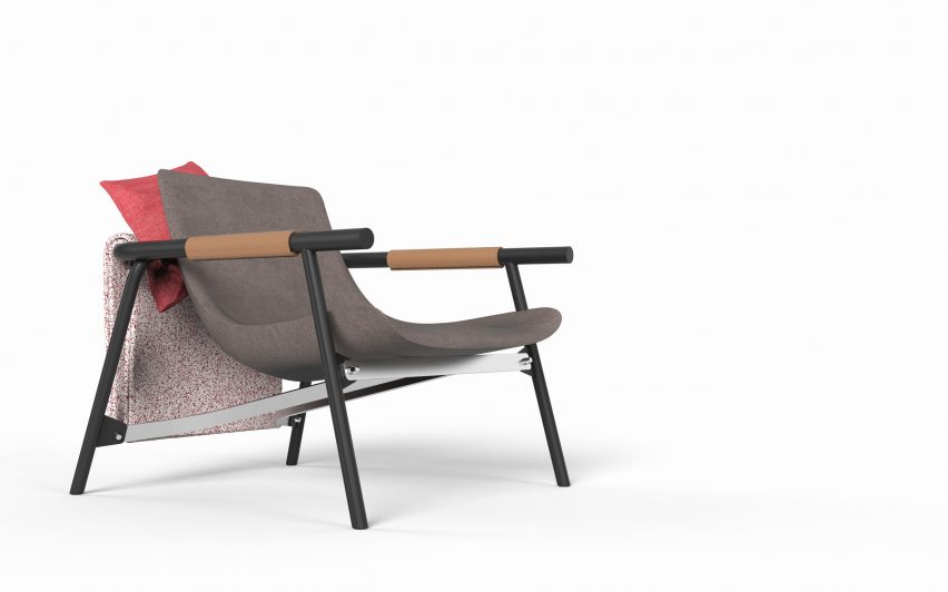 EDDY Lounge chair by Alain Gilles