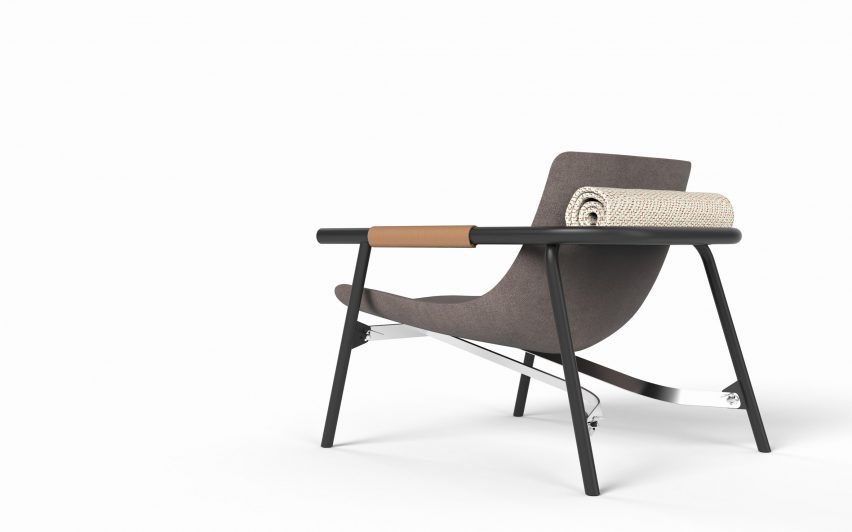 EDDY Lounge chair by Alain Gilles