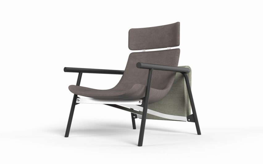 EDDY Lounge chair by Alain Gilles