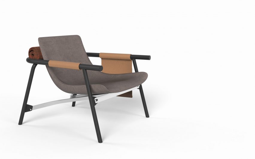 EDDY Lounge chair by Alain Gilles