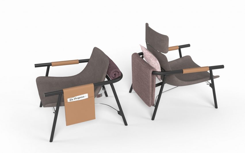 EDDY Lounge chair by Alain Gilles
