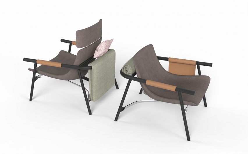 EDDY Lounge chair by Alain Gilles