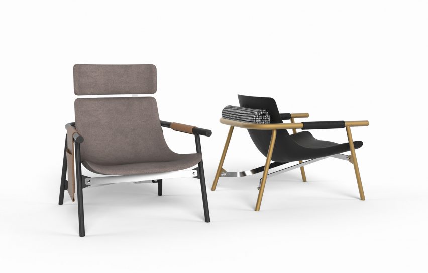 EDDY Lounge chair by Alain Gilles